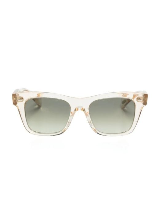 Oliver Peoples Natural Ms. Oliver Square-Frame Sunglasses