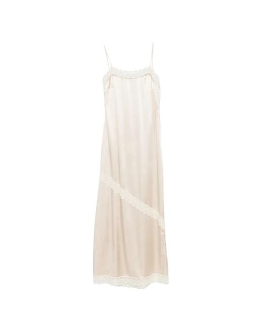 THE GARMENT White Cata Lace-Trim Maxi Dress