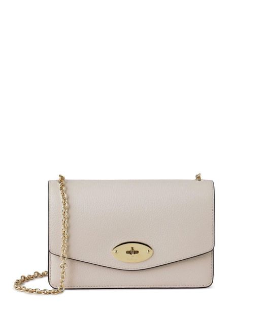 Mulberry White Small Darley Leather Shoulder Bag