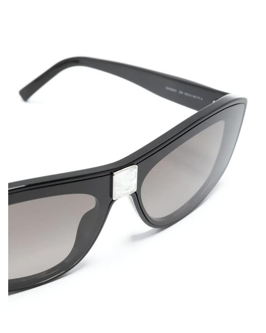 Givenchy Black Logo-Plaque Cat-Eye Sunglasses