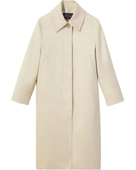 Proenza Schouler Natural Single-Breasted Cotton Coat