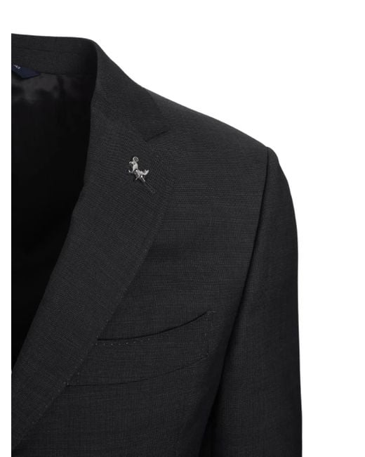 Tombolini Black Virgin-Wool Suit for men