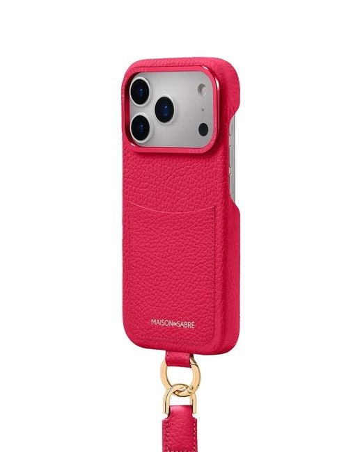 Maison De Sabre Red Sling Iphone 17 Pro Max Case