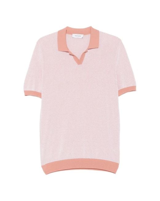 Gran Sasso Pink Fine-Knit Short-Sleeve T-Shirt for men