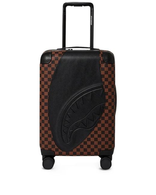 Trolley Jetstream A Quadri di Sprayground in Black da Uomo