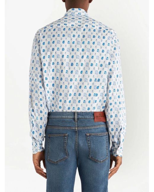 Etro Blue Shirt for men