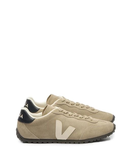 Veja White Logo-Patch Sneakers for men