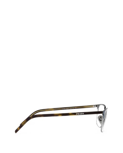 Prada White Pr 66Yv Rectangle-Frame Glasses for men