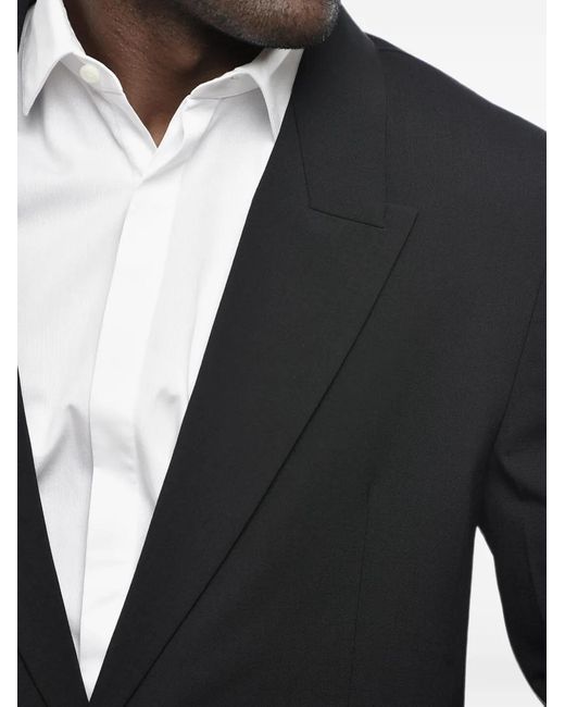 Givenchy Black Single-Breasted Flap-Pocket Blazer for men