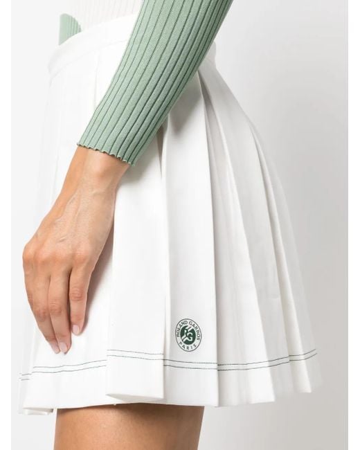 Lacoste X Roland Garros Aラインミニスカート White