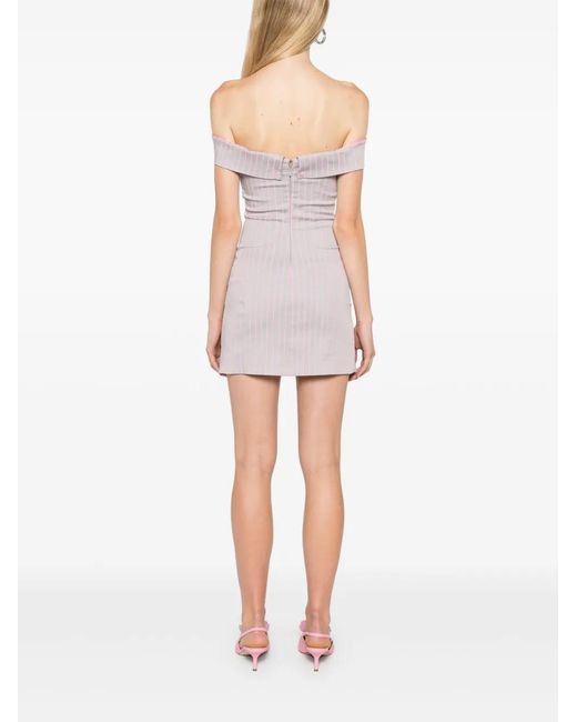 POSTER GIRL Gray Blake Mini Dress
