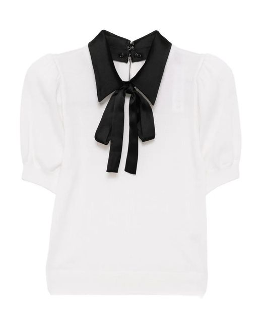 Alice + Olivia White Chase Top