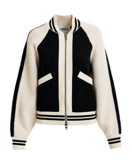 Essentiel Antwerp Black Idol Faux-Fur Jacket