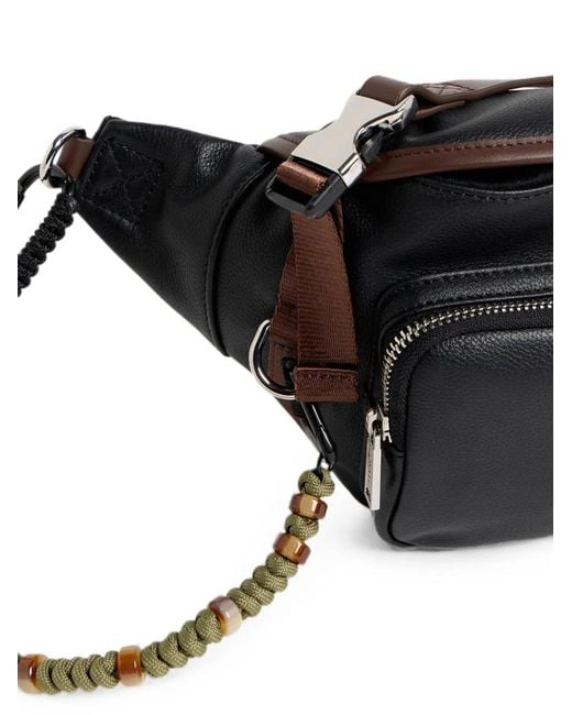 DSquared² Black Sac Banane Upside Down for men