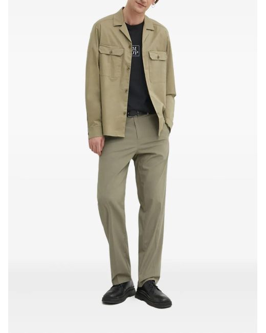 Samsøe & Samsøe Green Buttoned-Pocket Tailored Trousers for men