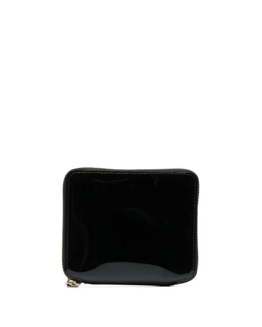 Comme des Garçons Black Inside-Printed Patent-Leather Wallet