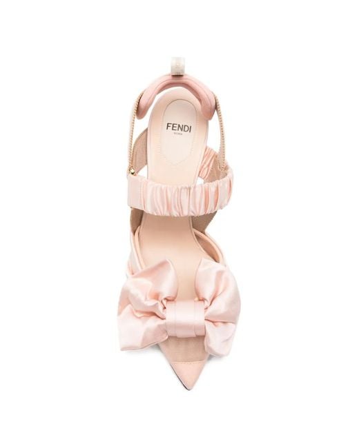 Fendi Pink Colibrì Bow Pumps