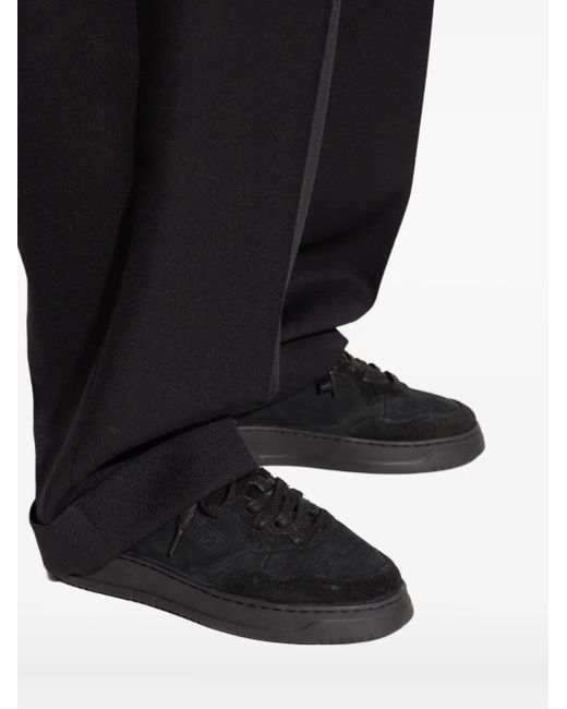 Autry Black Medalist Suede Low-Top Sneakers