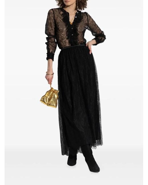 Ulla Johnson Black Cecile Blouse