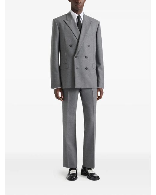 Givenchy Gray Wool Trousers for men