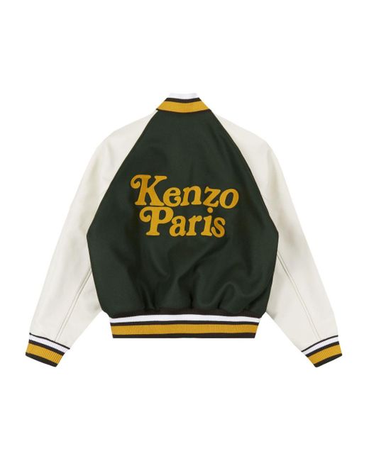 KENZO X Verdy Varsity Bomber Jacket in Green | Lyst