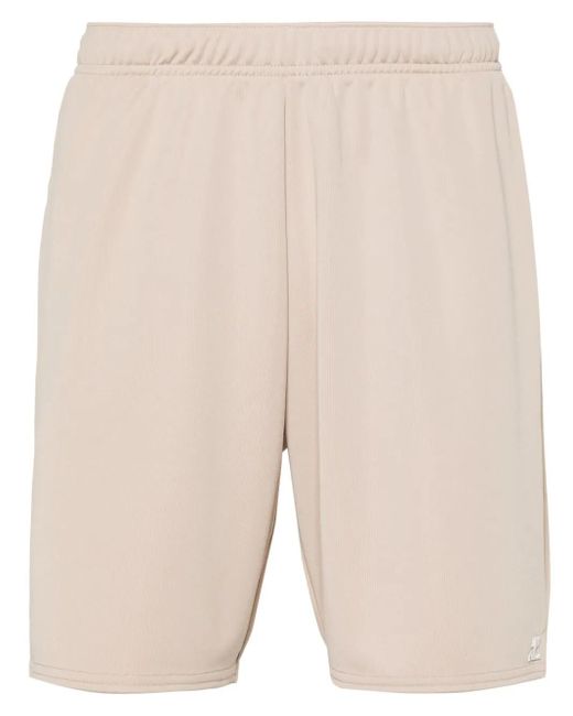 Courreges Natural Appliqué Logo Track Shorts for men