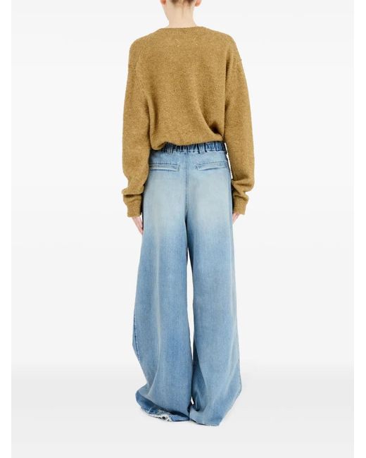 Maison Margiela Blue Wide Leg Jeans