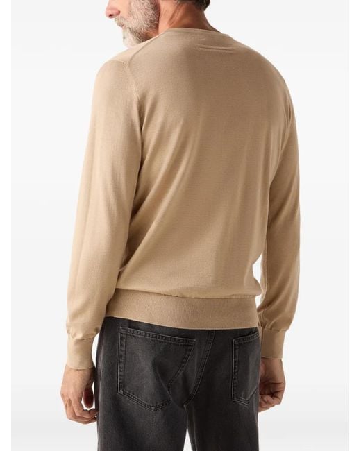 Zegna Natural Crew-Neck Sweater for men