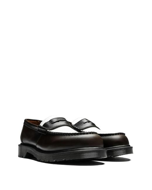Dr. Martens Black Penton Two-Tone Loafers for men