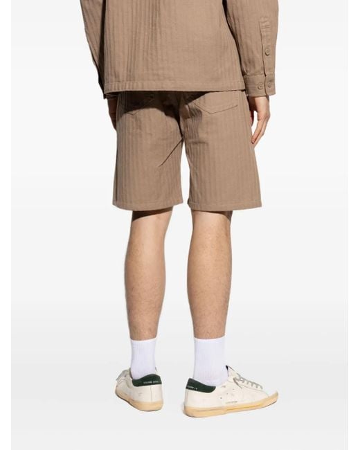 Samsøe & Samsøe Natural Saeddie Striped Shorts for men