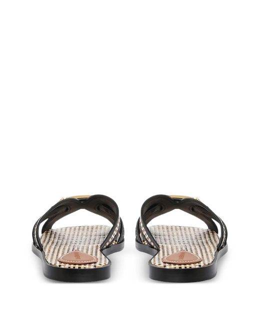 Zimmermann Black Prisma Woven Sandals