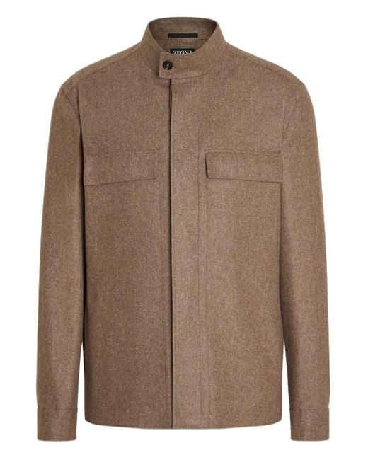 メンズ Zegna Oasi カシミア ジャケット Brown