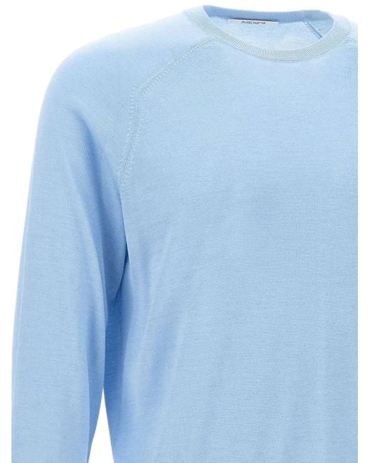Kangra Blue Crew-Neck Sweater for men