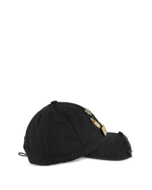 PROTOTYPES Black Pin-Badge Baseball Cap