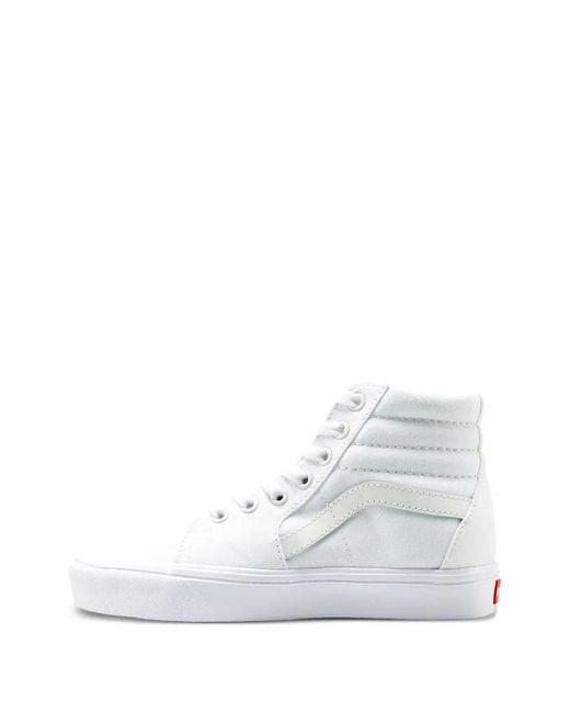 Vans White Sk8 Hi Lite Classic Sneakers