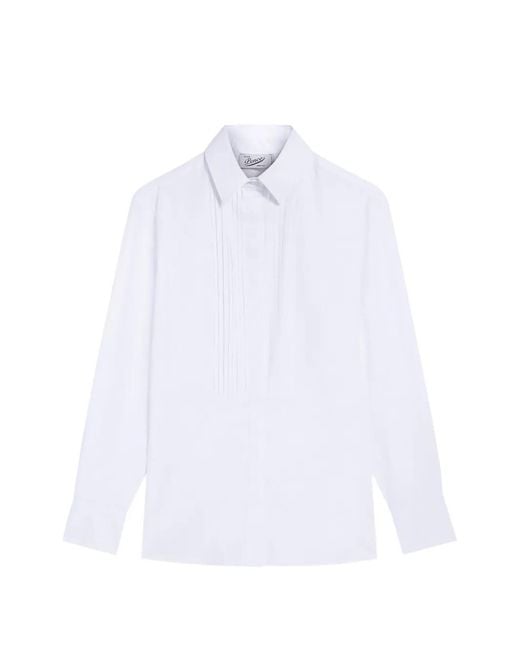 Pence White Pleated Shirt