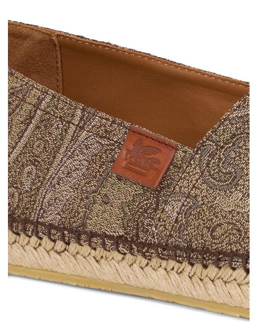Etro Brown Arnica Jacquard Espadrilles for men