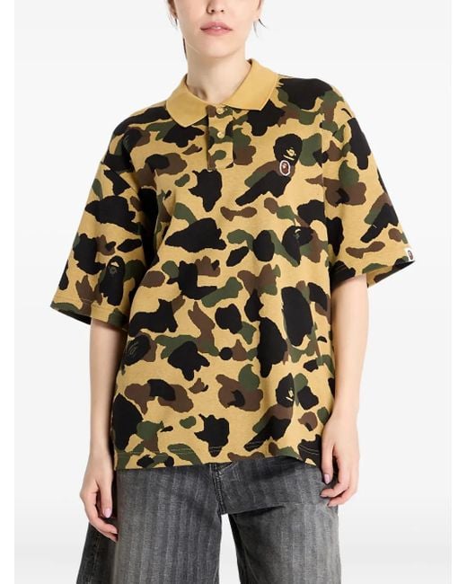 A Bathing Ape Poloshirt in het Black