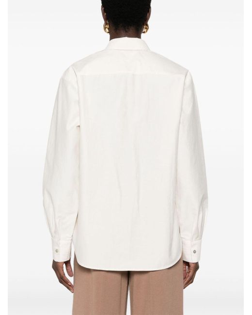 Camisa Vidal de manga larga Aeron de color White