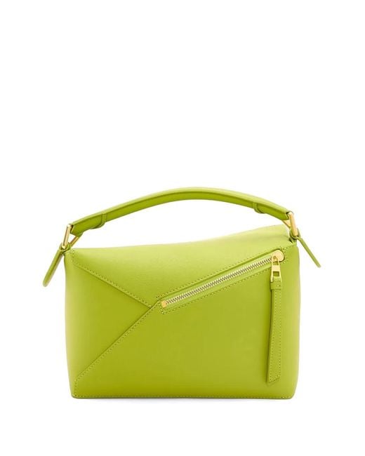 Loewe Green Small Puzzle Bag
