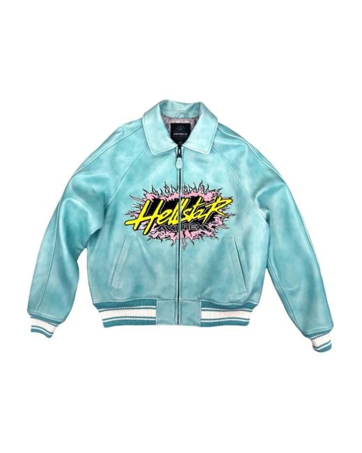 HELLSTAR Blue Avirex Icon Jacket for men