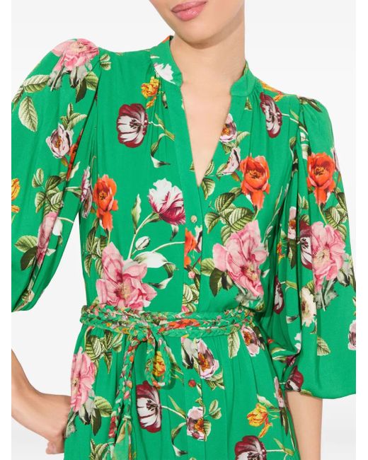 Abito Corto Antonette di Alice + Olivia in Green