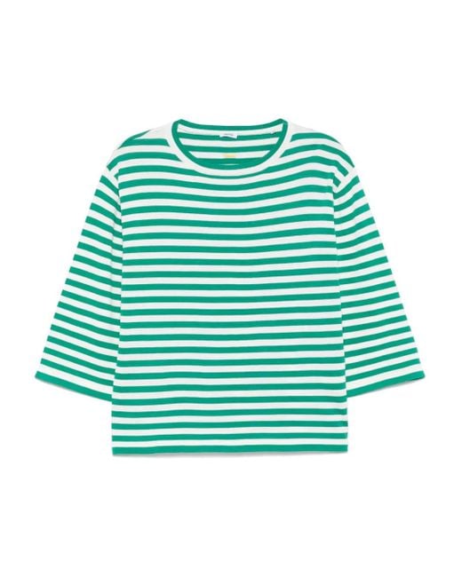 Aspesi Green Striped Top