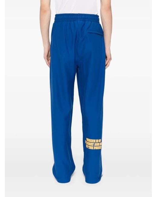 BBCICECREAM Blue Script Logo Sweatpants for men