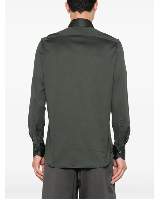 Canali Klassisches Hemd in Green für Herren