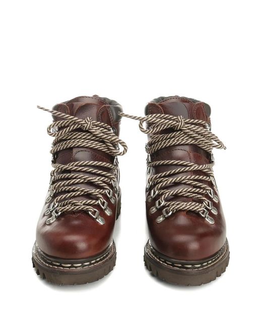Paraboot Brown Avoriaz Lace-Up Leather Boots