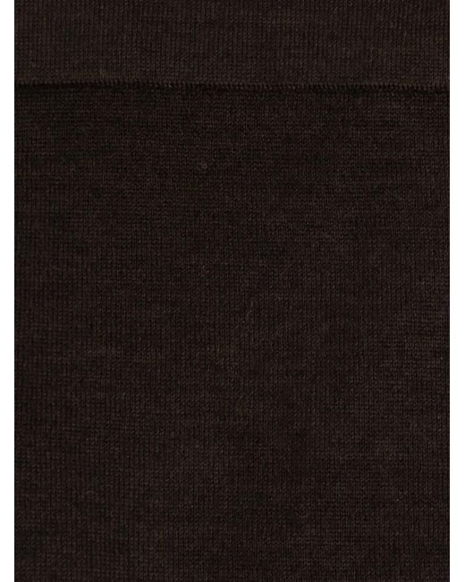 Lemaire Black Trompe-L Œil Wool Scarf