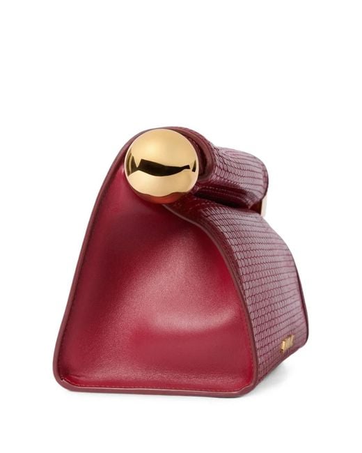 Jacquemus Red The Rond Carré Clutch