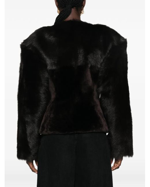 Magda Butrym Black Shearling Jacket