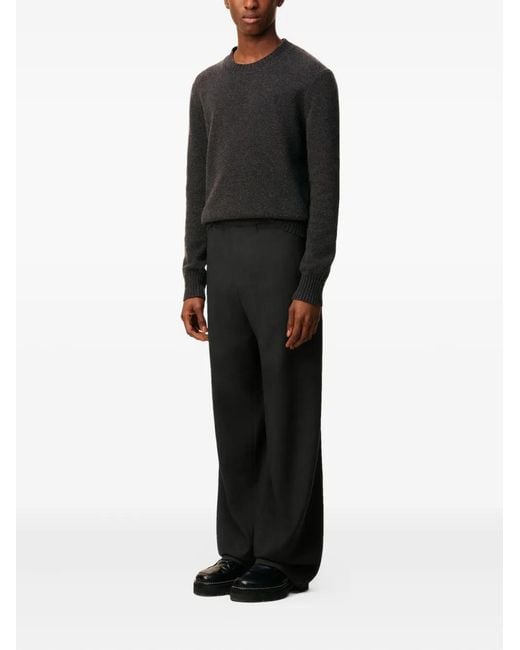 AMI Black Trousers Elasticated Clothing for men